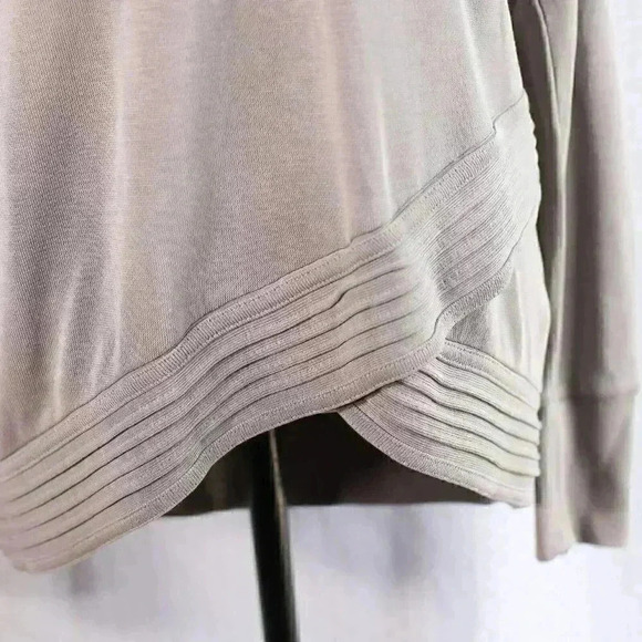 Athleta Serenity Womens Size XS Criss Cross Modal Sweatshirt Gray Pullover - Picture 4 of 13